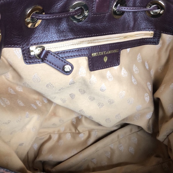 Helen Kaminski mahogany brown wool leather bucket bag - Picture 8 of 15